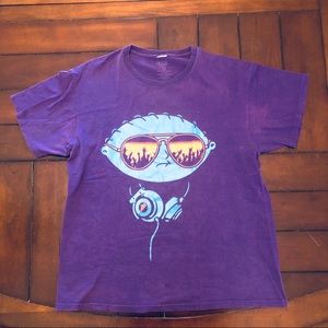 Purple dj stewie shirt